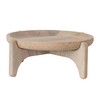 Bloomingville Round Wooden Platter with Stand, Natural