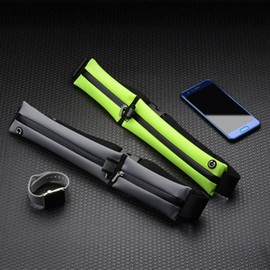 Factory Direct Lycra Sports Invisible Running Waist Bag for Men and Women, Fashion Ultra-Thin Belt (Fits Phones Up to 7 Inches) Phone / Navy Single Pocket 4ea