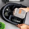 BELLE VOUS Grey Protective Camera Lens Pouch Bags - 2-in-1