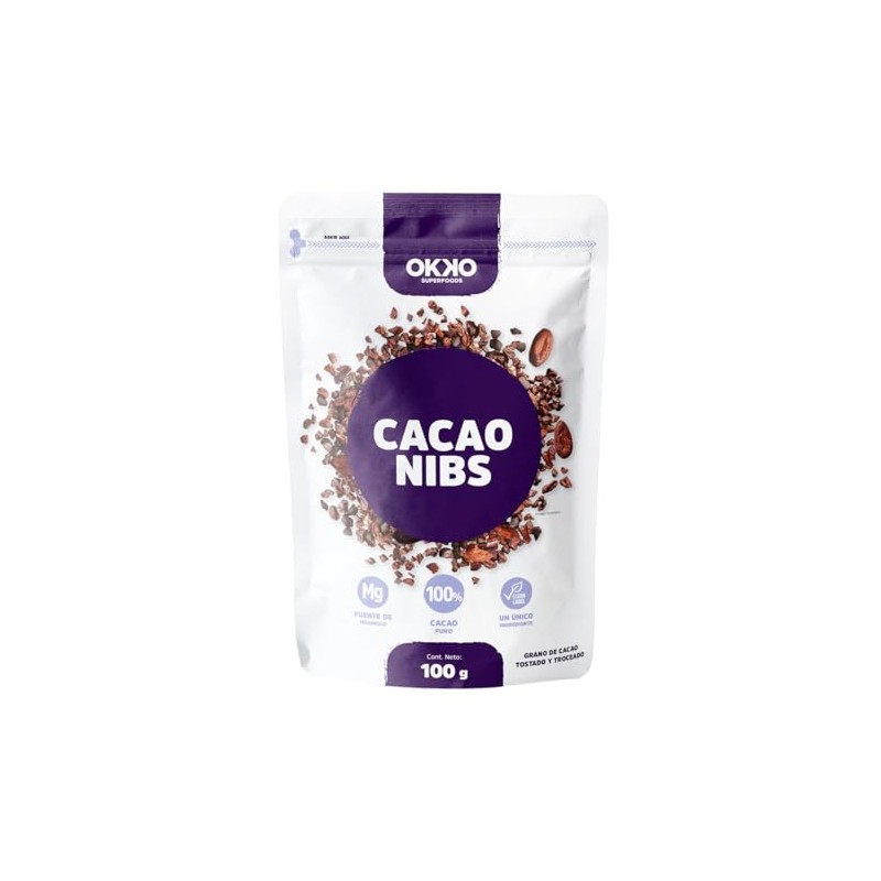 OKKO Cacao Nibs, 100 G