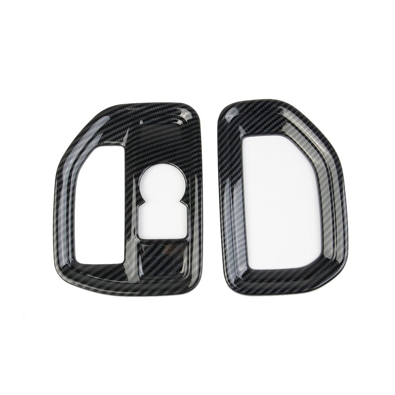 Carbon Fiber Dashboard Side Air Vent AC Outlet Cover Trim