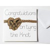 Congratulations on Tying the Knot Wedding Day Card for Newlyweds,