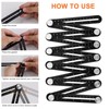 Hole Locator Steel Multi Angle Measuring Ruler Portable Universal Wall