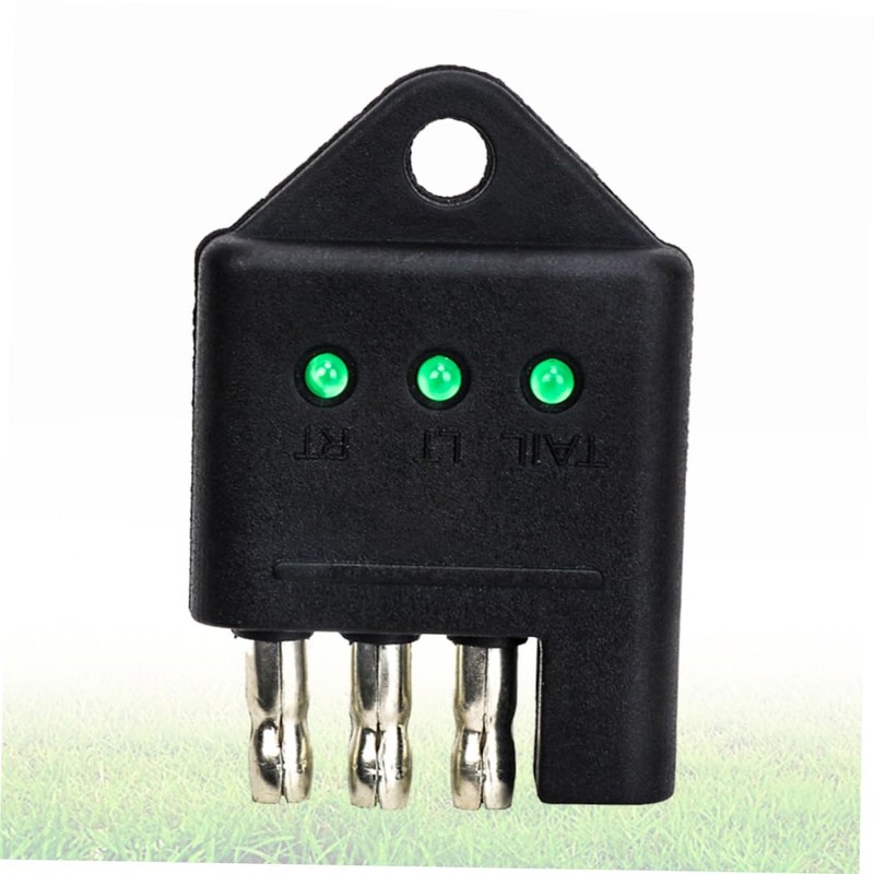 Ciieeo Pin Trailer Circuit Tester Socket Connection Tool with LED