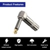 Adaptador Convertidor de Audio 5 Pcs, Conector 6.35mm, Plug 1/4
