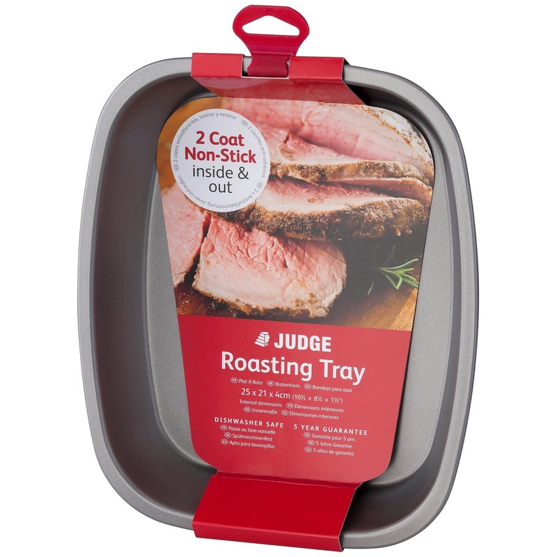 Judge JB04 Non-Stick Roasting Tray 25cm x 21cm x 4cm,
