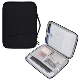 13 Inch Laptop Carrying Sleeve for 2025 Apple MacBook Air 13 Inch Laptop with M4 chip A3240, MacBook Air 13.6" M3 A3113 2024 / M2 A2681 2022 Protective Bag Case with Handle Pocket - Black