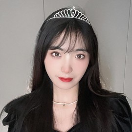 Wiwpar Crystal Rhinestone headband Silver Crystal Headband Princess Queen Headpiece Hair Accessories Headband for Women Girls Wedding Birthday Gift (Type1)