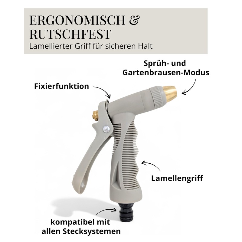 LIVLIG Garden Sprayer Made of Plastic and Brass, Premium Garden
