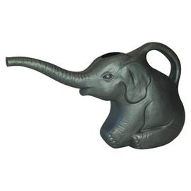 cado Union 63182 Elephant Watering Can, 2 Quarts, 0.5 Gallons, Gray, Novelty Indoor Watering Can - 2 Pack