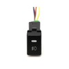 iJDMTOY Factory Style 4-Pole 12V Push Button Switch w/LED Indicator