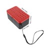 Kisangel Portable Fishing Bait Cooler Leakproof Fish Storage Box Red