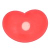 12 Pcs Heart Stress Toy Elastic Soft Simulation Rubber Red