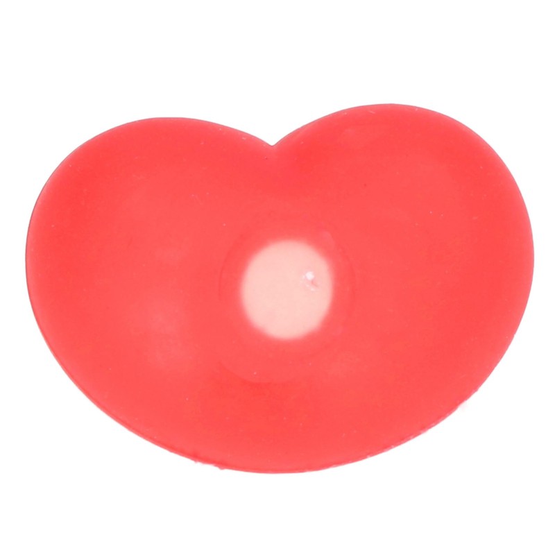 12 Pcs Heart Stress Toy Elastic Soft Simulation Rubber Red