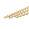 sourcing map Brass Rod, Solid Brass Round Bar 5 mm