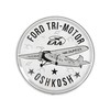 EAA Ford Tri-Motor Round Metal Sign