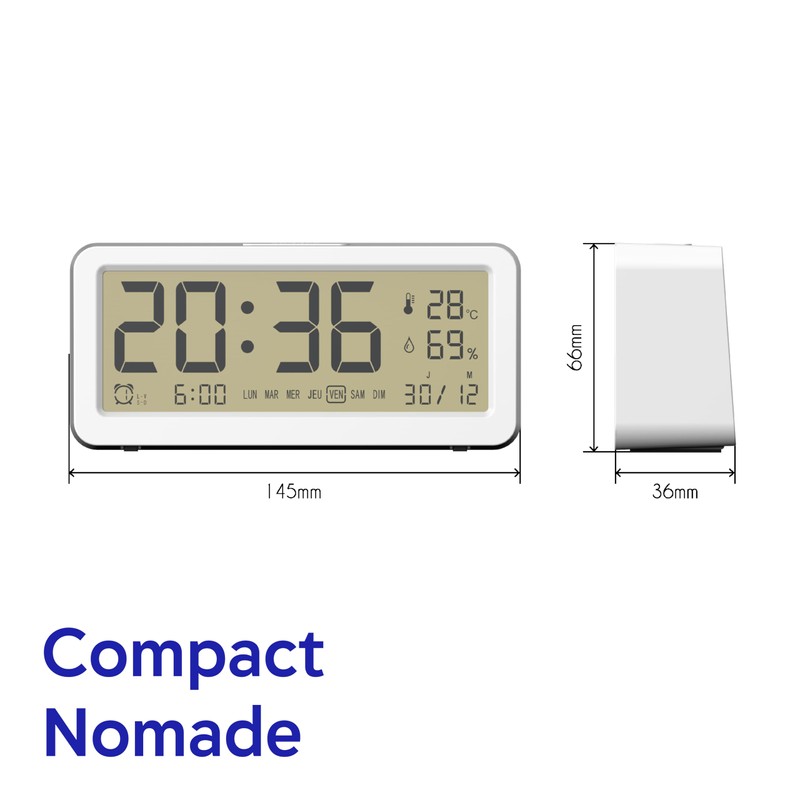 Mobility Lab Evoom EV313900 ORAS Digital Alarm Clock with Large