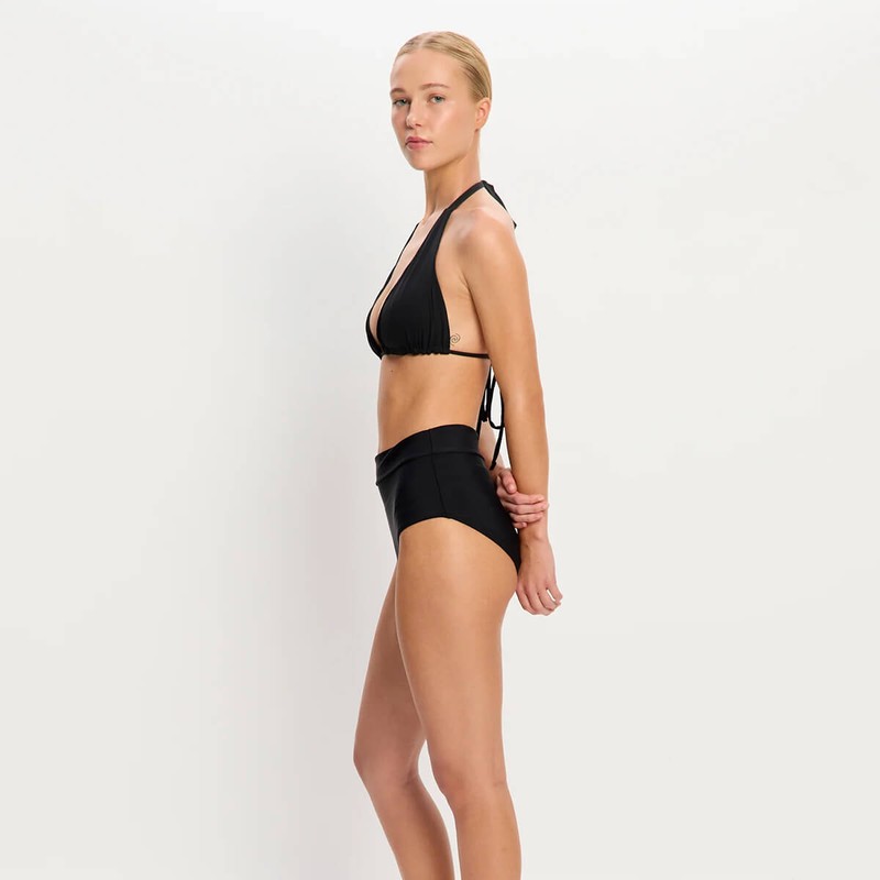 Modibodi Swimwear Hi Waist Bikini Brief - Light, Black /