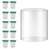 10 Pcs Propane Lantern Mantles with Lantern Globe Replacement Glass