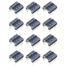 Coliao 12pcs 4 Channels IIC I2C Logic Level Converter Bi-Directional 3.3V-5V Shifter Module Pre-soldered for Raspberry Pi and Other Microcontrollers