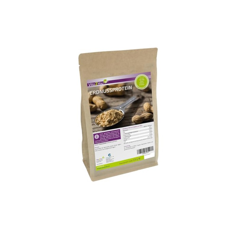 Vita2You Peanut Protein 500 g - 51% Protein - Vegan