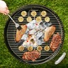 Pack of 2 Charcoal Baskets, High Temperature, Corrosion Resistance, Direct