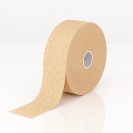 Theraband Kinesiology Tape, Waterproof Physio Tape for Pain Relief, Muscle & Joint Support, Standard Roll, 5.1cm x 31.5m Bulk Roll, Beige