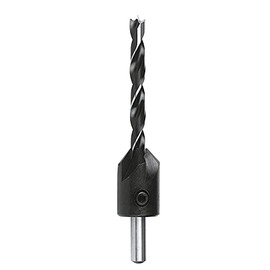 Fisch FSH-137047 Drill with Countersink, 1/4-Inch/6mm