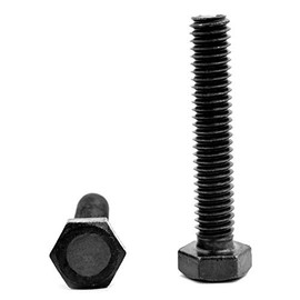 M20 x 2.50 x 55 MM (FT) Coarse Thread DIN 933 / ISO 4017 Class 10.9 Hex Cap Screw (Bolt) Alloy Steel Black Oxide Pk 25