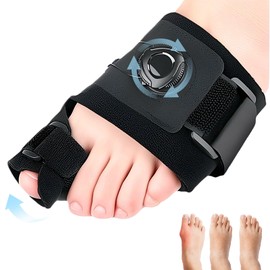 PNGOS Hallux Valgus Correction for Right, Adjustable Button, Hallux Valgus Splint, Toe Separator, Toe Separator, Small Toe for Men and Women, for Toes, Day and Night