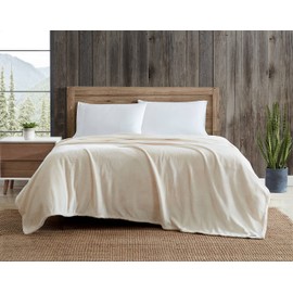 Eddie Bauer - Queen Blanket, Ultra Plush Bedding, Lightweight Home Decor for All Seasons (Ivory, Queen)