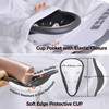 COOLOMG Boys Padded Baseball Shorts with Groin Cup Youth Athletic