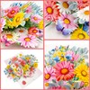 YianHien Birthday Card Pop Up Daisy Elegant Daisy Pop-Up Card