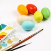 YunKo 6Pcs Wooden Fake Nest Eggs Easter Eggs for Craft