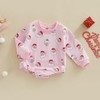 OikMombiu Baby Christmas Outfit Girl Boy Santa Onesie Bubble Romper