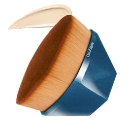 Daubigny Perfect Makeup Brush Face Blush Foundation Brush (Blue) for blending liquid cream or perfect powder cosmetics with protective case (Blue) / 리퀴드 크림 또는 완벽한 파우더 화장품과 보호 케이스(블루)를 블렌딩하기 위한 도비니 퍼펙트 메이크업 브러시 페이스 블러셔 파운데이션 브러시(블루) Blue