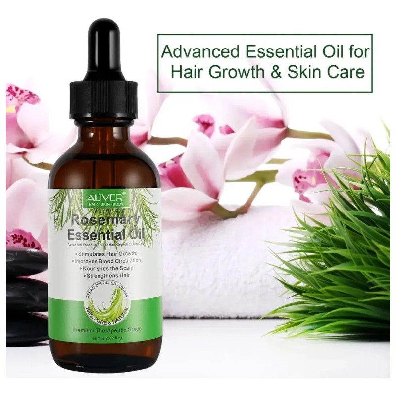Aceite Romero 120ml Tratamiento Capilar + Cejas + Pestañas