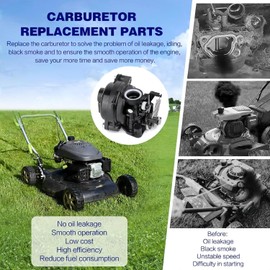 Lawn Mower Carburetor Compatible with TB110, TB200, 09P702, 103M02, 550EX, 625EX, 675EX, 725EXI, 163cc Carburetor Replacement for 799584 594058 594057 592361 594529
