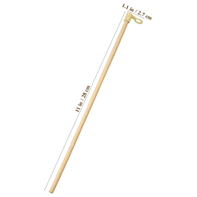Tofficu 100pcs Paper Lantern Bamboo Pole, 28cm Lantern Stick Handle