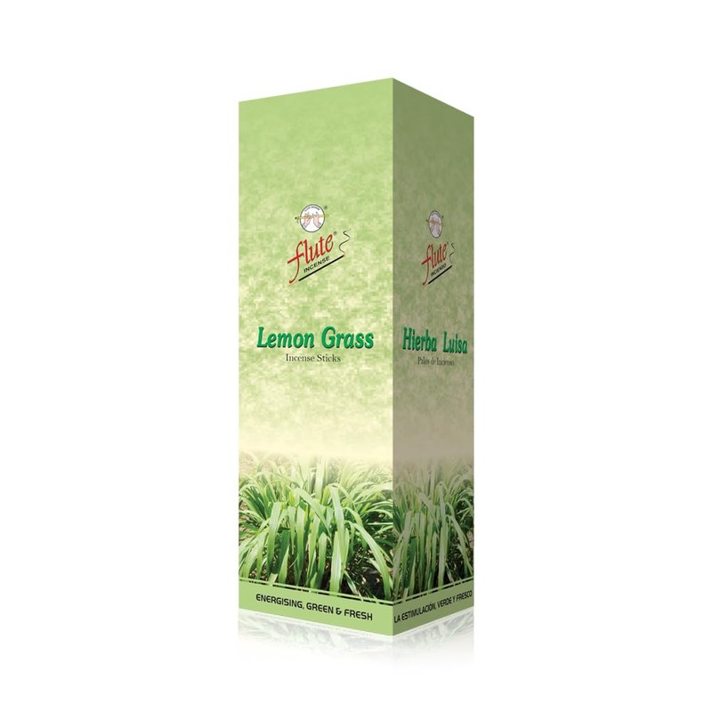 Flute Lemon Grass Incense Sticks, 200 Sticks | 9" Inch