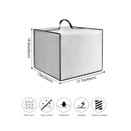 Espresso Machine Dust Cover Compatible With De'Longhi La Specialista Arte Evo Espresso Machine EC9255M Coffee Machine Heavy Duty Waterproof Nylon Cover Silver 13" D x 17.7" W x 15.8" H