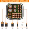 Linkidea Small Hard Case Battery Organizer Storage Box, Batteries Carrying