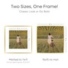 Homeforia Gold Picture Frames 15x15, Premium Brass 15x15 Frame with