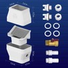 Rain Barrel Diverter Kit for 2"x3" or 3"x4" Gutter Downspouts,