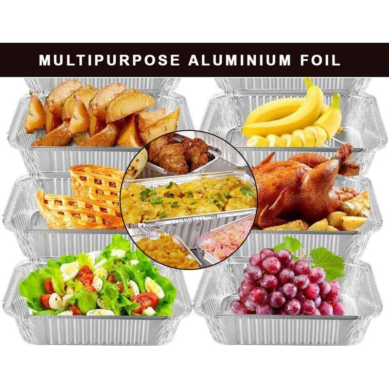 Best House Medium Size Rectangular Aluminium Foil Baking Trays -