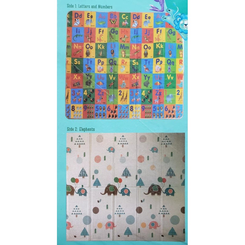 Little JOURNEY Reversible Foam Playmat (76 × 70) LETTERS &