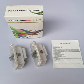 IDIYA New Car LED 3D Shadow Courtesy Welcome Door Logo Lights Emblem Lamps Replacement for FX G M EX Series Q50L Q50 Q60 Q70 QX50 QX70 QX80 (2 Pack)