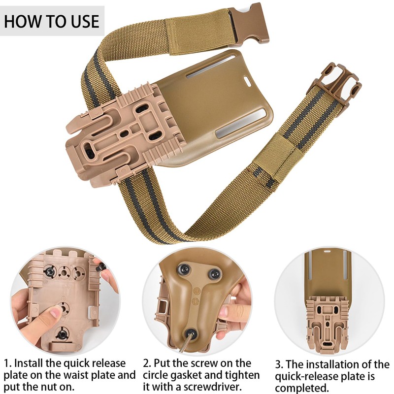 Lishuyeh Tactical Drop Leg Band Strap Quick Release System Kit