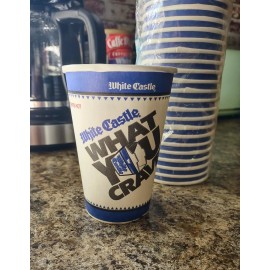 White Castle 1980's, White Castle, "Un-Used" Paper Cup (Scarce / Vintage)