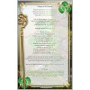 St. Patrick's Breastplate prayer devotion large laminated Holy Prayer card.